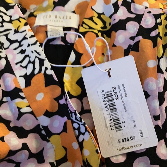 TED BAKER Printed Tiered Midi Dress - Picture 8 of 10